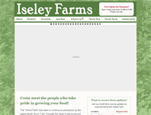 Tablet Screenshot of iseleyfarms.com